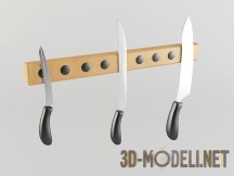 3d-модель Настенный держатель для ножей