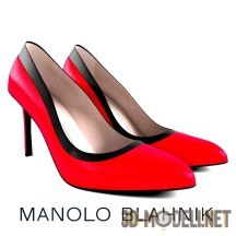 3d-модель Модные туфли Malono Blahnik