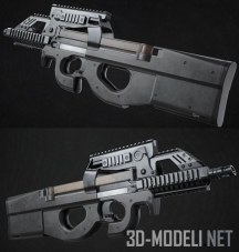 3d-модель Пистолет-пулемет P90
