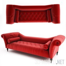 3d-модель Красный диванчик