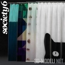 3d-модель Набор штор для душа