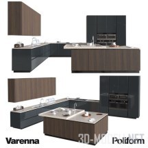 3d-модель Современная кухня CR&S Varenna Artex 2 от Poliform