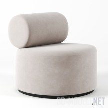 3d-модель Белое кресло Sinclair от Fest