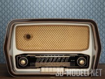 3d-модель Ретро-радио