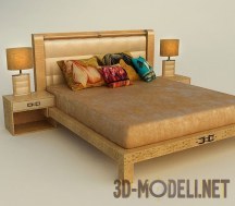3d-модель Двуспальная кровать Formitalia MADISON