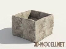 3d-модель Каменная емкость для воды