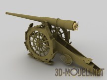 3d-модель Итальянская пушка 149A