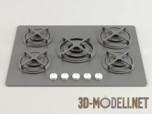 3d-модель Накладная прямоугольная варочная панель