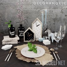 3d-модель Сервировка с декором Decoraholic