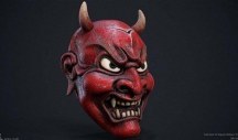 3d-модель Театральные маски древней Японии