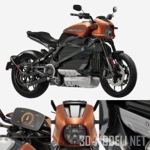 3d-модель Мотоцикл Harley Davidson Livewire