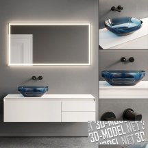 3d-модель Мебель и аксессуары для ванной комнаты Panta Rei от Antonio Lupi
