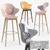 3d-модель Барные стулья Saint Tropez от Calligaris