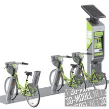 3d-модель Пункт обмена велосипедами