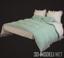 3d-модель Постельное белье с валиками