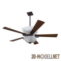 3d-модель Классический симбиоз потолочного светильника и вентилятора
