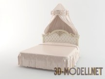 Кровать в классическом стиле, с балдахином