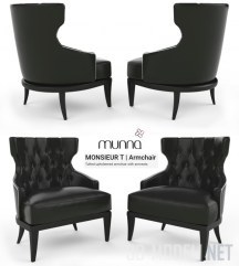 3d-модель Кресло MONSIEUR T от Munna
