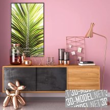 3d-модель Комод SHEFFIELD Maisons du monde с декором