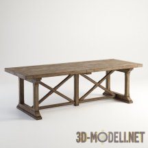 3d-модель Обеденный стол из массива дуба PRESTON