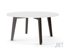 Бело-коричневый столик