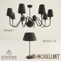 3d-модель Люстра и настольная лампа «Sinora» SOVENA