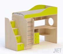 3d-модель Детский мебельный комплект «Кадет» от Yaroff
