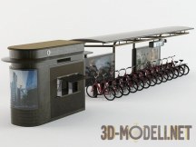 3d-модель Станция проката велосипедов