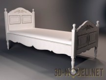 3d-модель Односпальная кровать классика