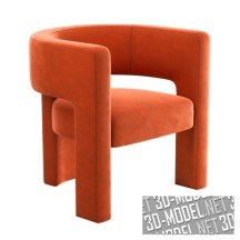 3d-модель Кресло Sculpt от Crate and Barrel