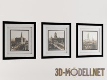 3d-модель Интерьерные фото в рамках