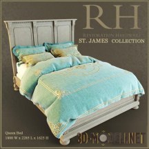 Кровать Restoration Hardware Queen St.James