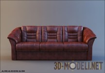3d-модель Кожаный диван