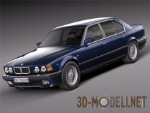 3d-модель Автомобиль BMW 7 Series e32