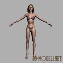 3d-модель Девушка Alicia