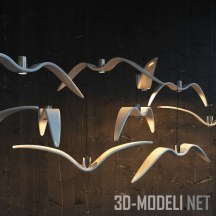 3d-модель Подвесной свеьтильник Brokis Night Birds