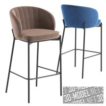 3d-модель Барный стул Cruz в вариантах цвета