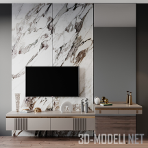 3d-модель Мебель для ТВ и туалетный столик