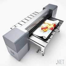 3d-модель Промышленный принтер HP Scitex FB500