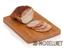3d-модель Запеченая в духовке свиная вырезка