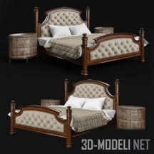 3d-модель Кровать Drexel Heritage Rainier