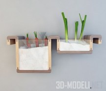 3d-модель Полки с песком и овощами от Джихун Ре