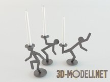3d-модель Подсвечники-человечки