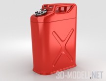 3d-модель Красная канистра Hi-Poly