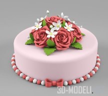 Торт с розами