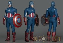 3d-модель Captain America from The Avengers