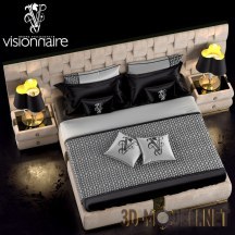 3d-модель Двуспальная кровать Perkins Visionnaire