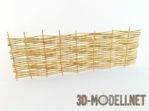 3d-модель Плетеный забор
