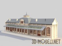 3d-модель Ж/Д вокзал в городе Нордшдадт