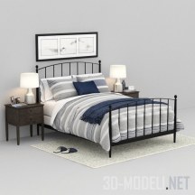 3d-модель Кровать Mason Shadow Queen